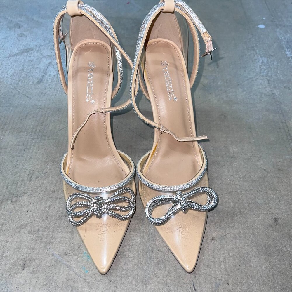 Shoe Dazzle Bow Diamond Heel ON-D72